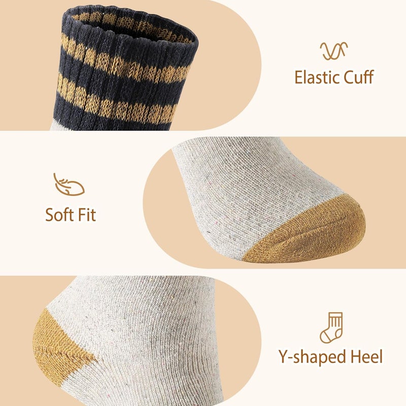 Clothclose Wool Socks - Winter Warm Wool Socks for Women Men, Soft Cozy Sock, Thick Knit Crew Boot Sock for Women Men - Image 4